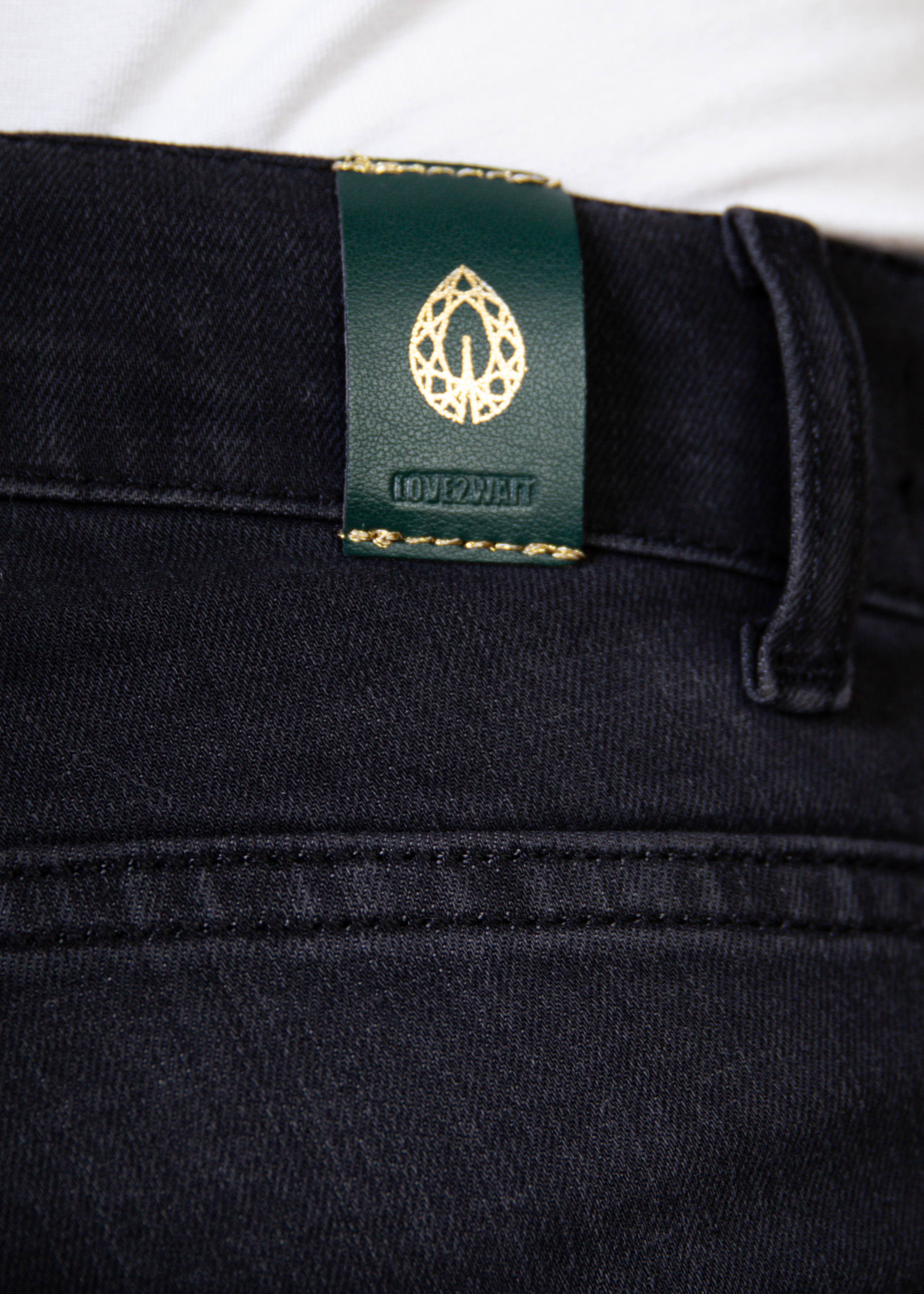 Umstandsjeans Straight Unterbauch Emerald charcoal
